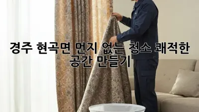 경주 현곡면 먼지 없는 청소: 쾌적한 공간 만들기